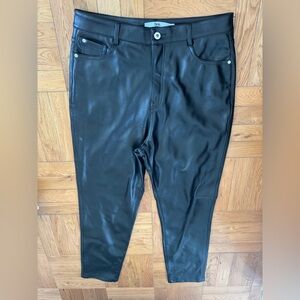 Ira Women's Black Leather Pants